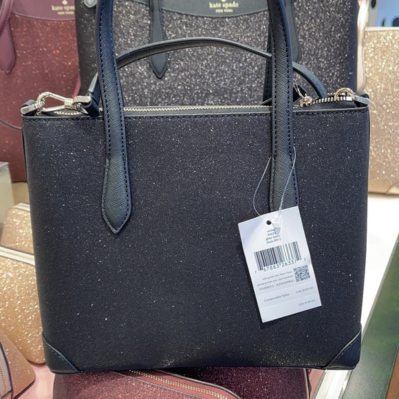 Kate Spade K4625 Shimmy Glitter Satchel Crossbody - Picture 5 of 10